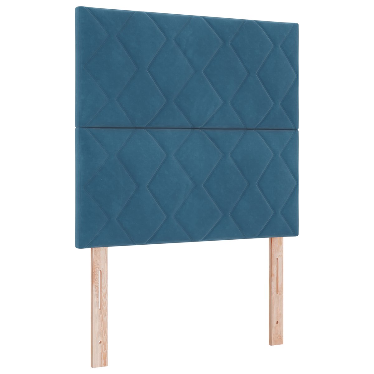 vidaXL - Boxspring - bed - met - hoofdeinde - Donkerblauw - 120 - x - 200 - cm - Fluweel