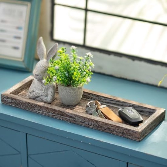HAOHIZE Houten Knoop Decor, 3 Link Houten Ketting Link Decoraties