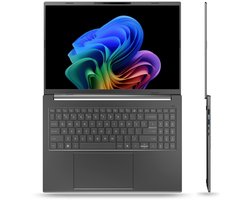 Aspire 16 AI A16-52M-709S - Copilot+ - Laptop - 16 inch 120Hz - Core Ultra 7 - 16GB - 512GB SSD - Verlicht toetsenbord - Grijs