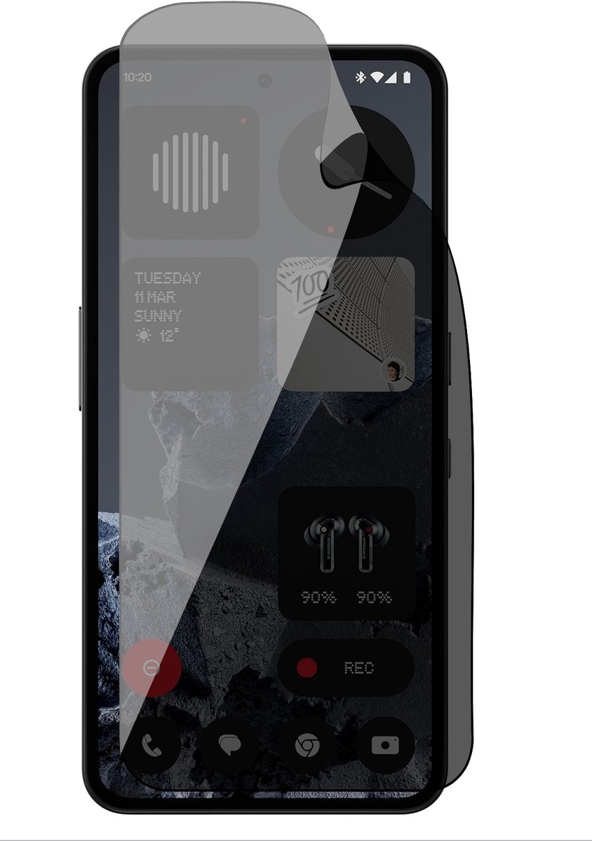 Privacy Screenprotector geschikt voor CMF Phone 2 Pro - 1x FlexGuard Screen Protector