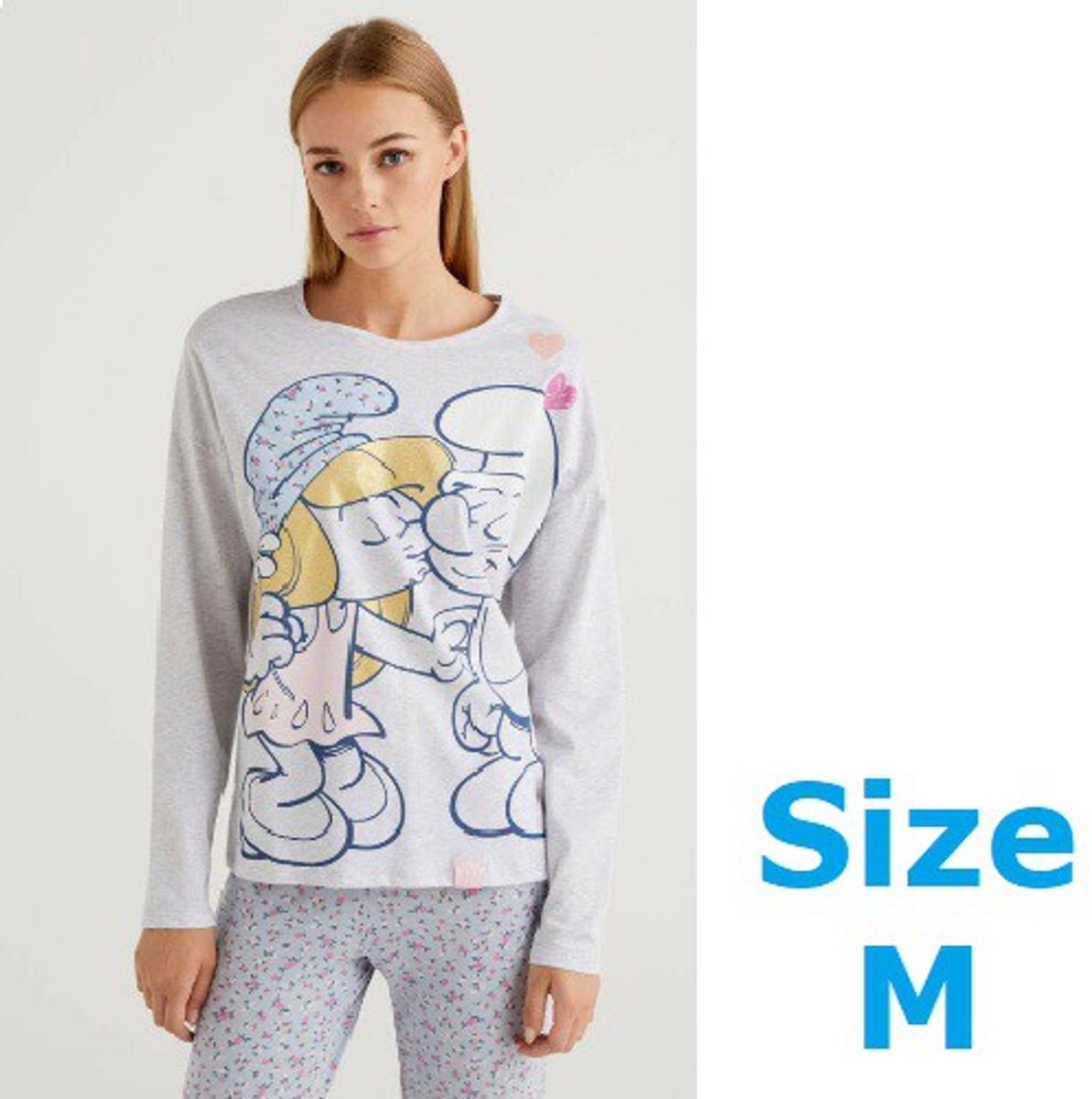 Smurfin Smurfen T-shirt - Dames - Benetton - Maat M