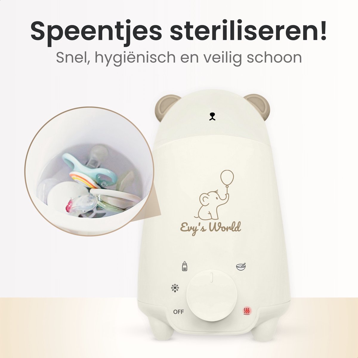 Flessenwarmer 4-in-1 - Opwarmen & Steriliseren thumbnail 5