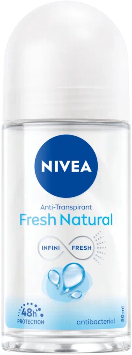 Goedkoopste Nivea - Roll-On - Alu Free - Fresh Natural - 0 Aluminum - 50 ml