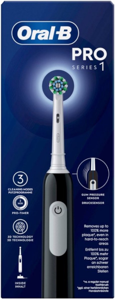 Oral B Pro 1 Elektrische Tandenborstel - Cross Action Zwart - Oral - €38,95