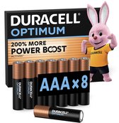 Bol.com Duracell Optimum AAA - alkaline batterijen - 15V LR03 - 8 stuks aanbieding