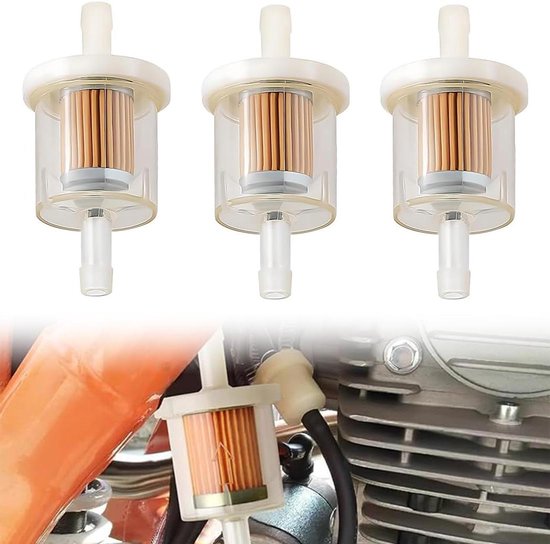 Lot De 6 Filtres à Essence 6mm - Pour Tondeuse, Scooter, Moto, Générateur Et Petits Moteurs