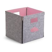 CHILDWOOD Vilt - Opbergbak Plooien 32x32x29 cm - Roze