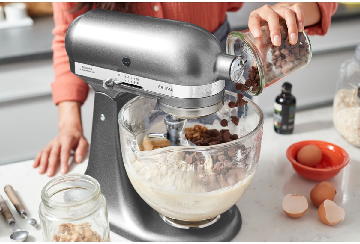 KitchenAid Artisan Mixer - 300W Zilver, 10 Snelheden thumbnail 5