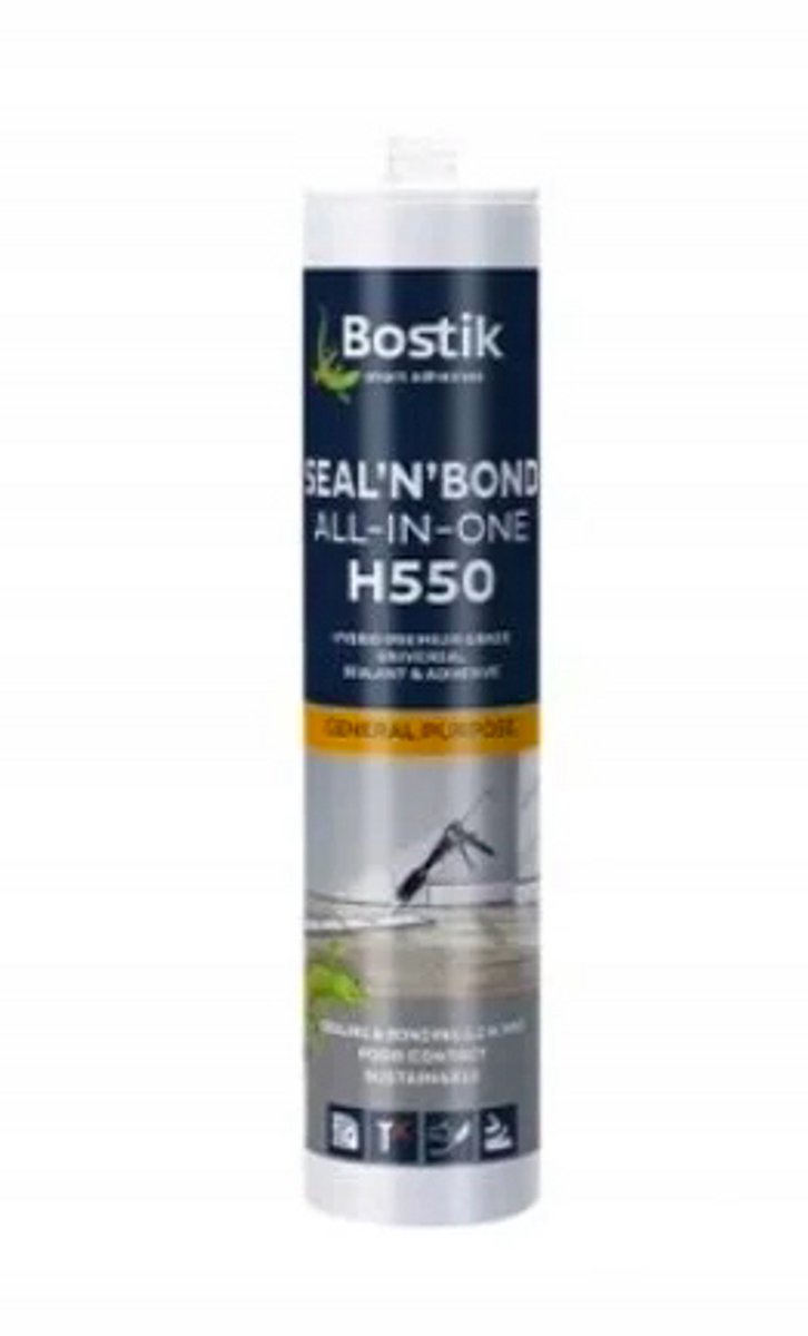 Bostik H550 Serie - Hybride Montagekit - Grijs - 290ml - Super Sterk