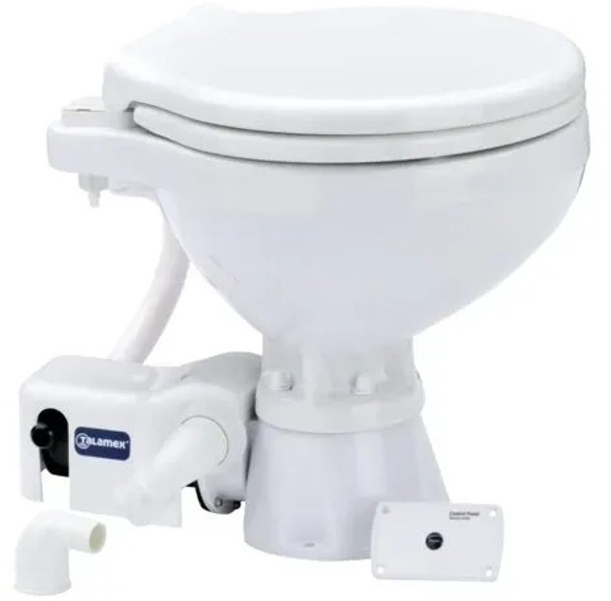 Talamex - Elektrisch toilet - Standaard pot - 12volt - Boottoilet