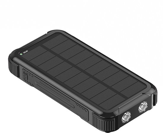 Banky - Solar Powerbank 26.800 mAh - 22.5W snellader - Waterdicht - Zonne-energie - 3 Poorten - Noodpakket - Geschikt voor Apple iPhone 13/14/15/16 en Samsung S22/S23/S24