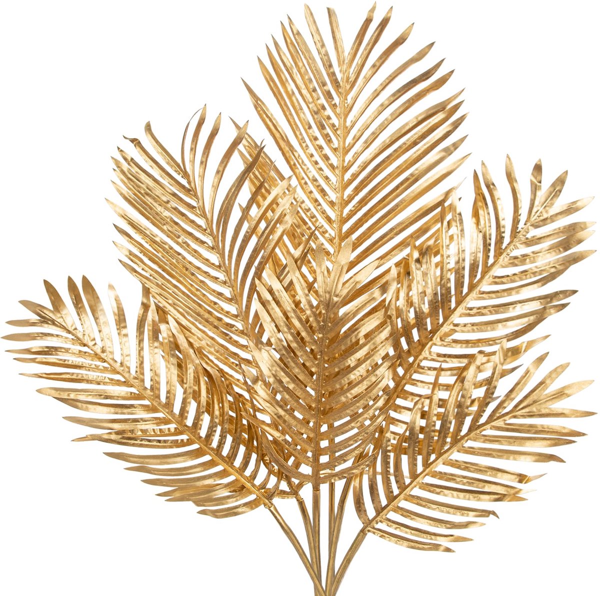Ibenzoa Gouden Kunstpalm Bladeren Set Type 6 – Realistisch en Veelzijdig Decoratie Element