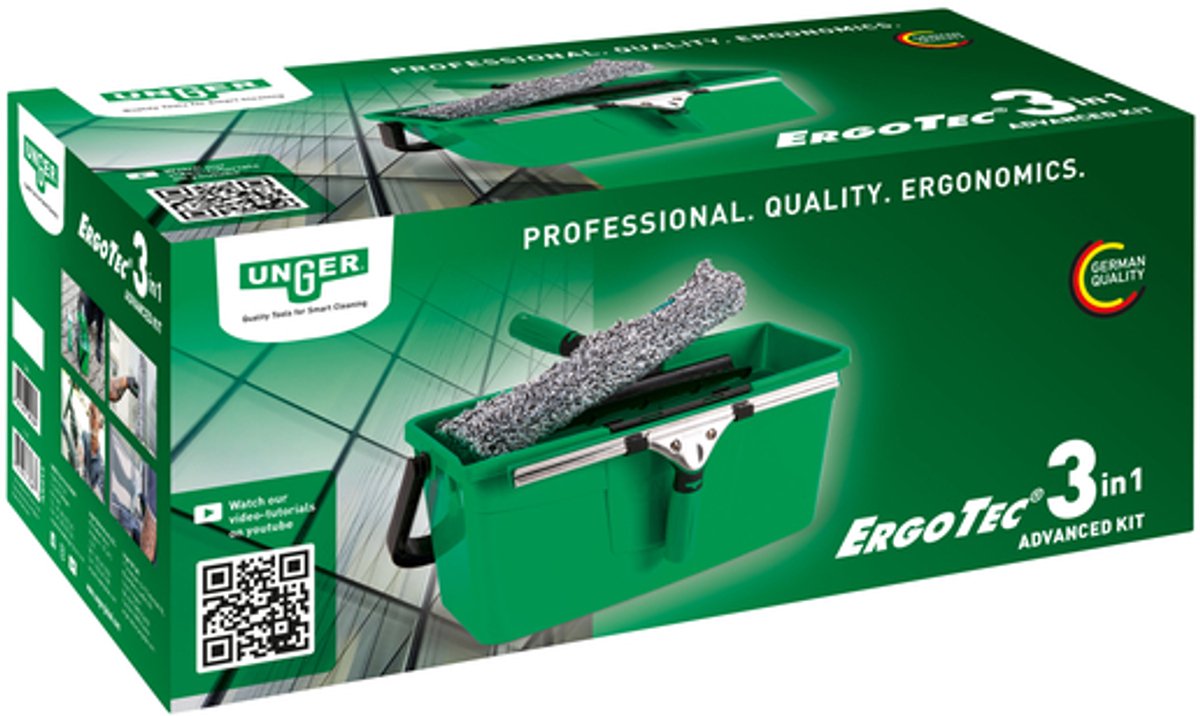 Glasreinigingskit Unger 3in1 Ergotec