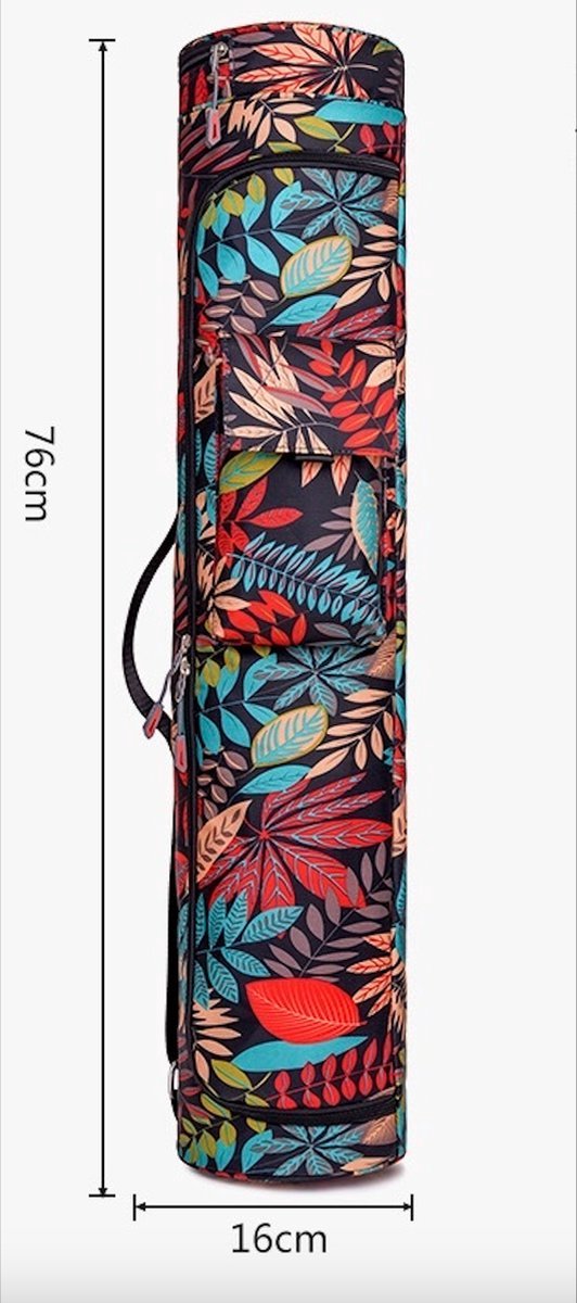 Nixnix® - Yogamat tas met rits - 76 x 16 cm - Blauw - Waterproof van Merkloos — afbeelding 3