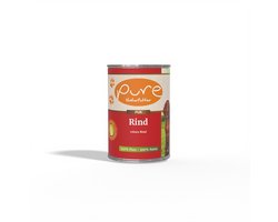 Pure - Hondenvoer PUR Rund – 72% Vers Rundvlees & Orgaanvlees – Natuurlijk & Graanvrij – Voor Elke Levensfase – 6x400