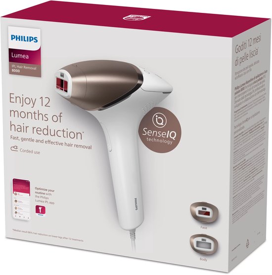 Philips Lumea Prestige 8000 series - IPL Ontharingsapparaat - twee opzetstukken - BRI945/00