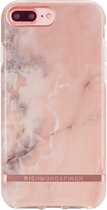 Apple iPhone 8 Plus Hoesje - Richmond & Finch - Serie - Hard Kunststof Backcover - Pink Marble Rose Gold - Hoesje Geschikt Voor Apple iPhone 8 Plus