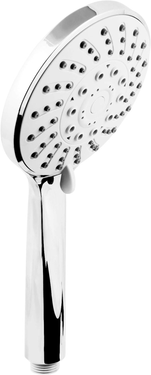 Cornat handdouche "Campana" - 120 mm kopdiameter - verchroomd - 5 straalsoorten: normaal, zacht & massagestraal - antikalk & waterbesparend inzetstuk / ECO douchekop voor douche & bad / TECB3413