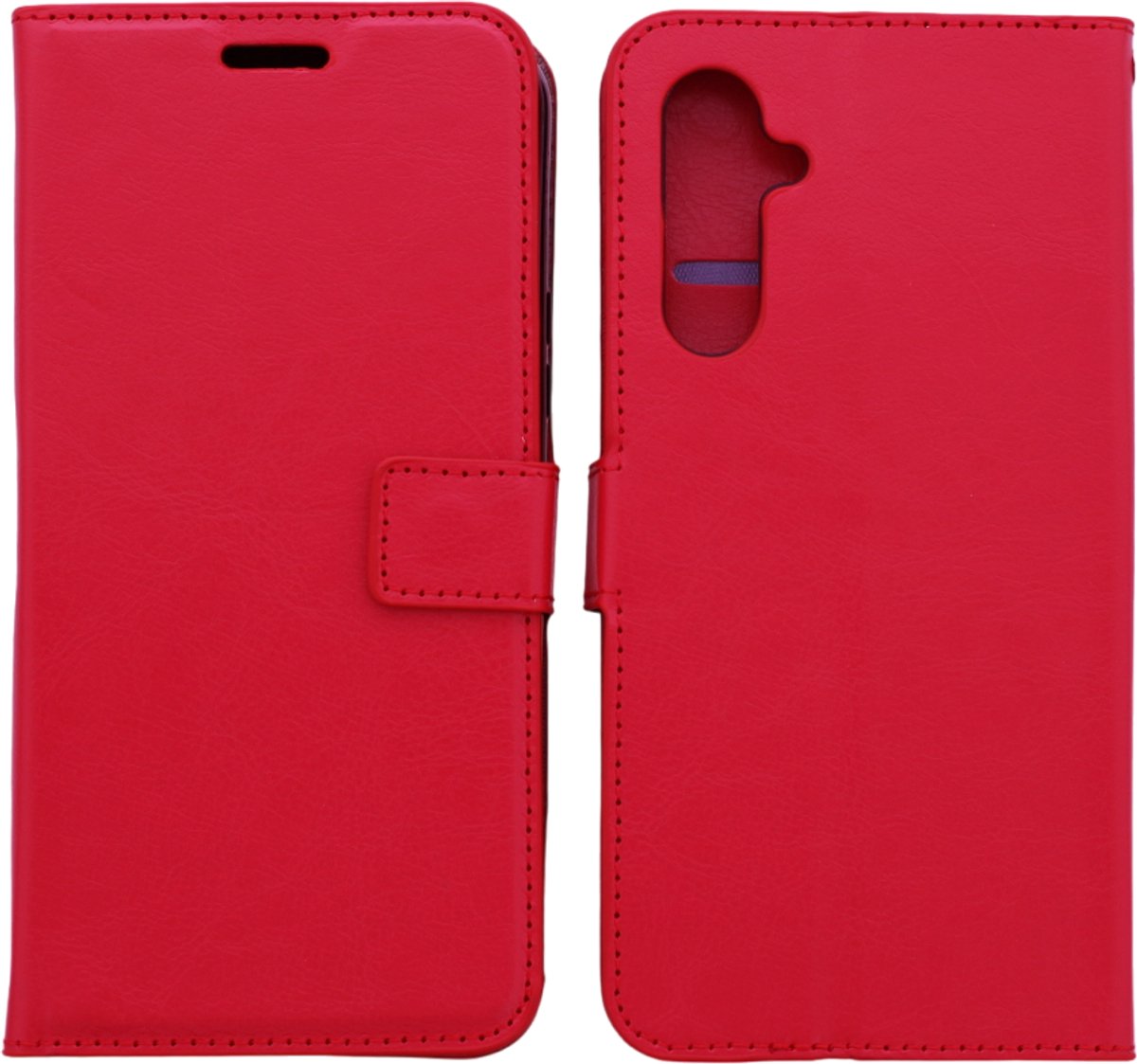 Bookcase Geschikt voor: Samsung Galaxy A17 5G & Samsung Galaxy A26 Rood - portemonnee hoesje - ZT Accessoires