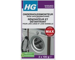 HG onderhoudsmonteur - 2 x 100 ml - verhelpt en voorkomt storingen - voor een langere levensduur van de vaatwasser en wasmachine - biologisch afbreekbaar