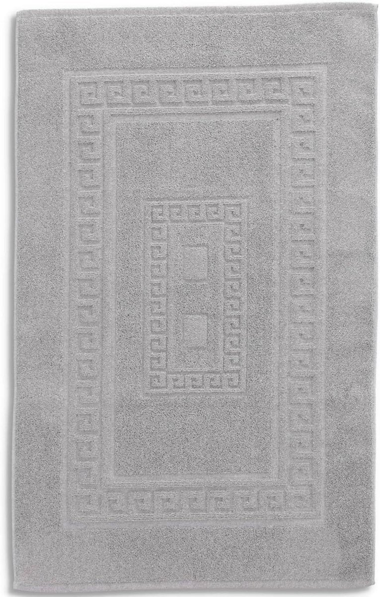 Badstof badmat 60 x 120 cm Torino - grijs