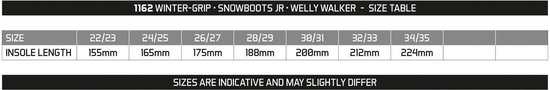Winter-grip Snowboots Jr - Welly Walker - Zwart/Grijs - 24/25 - Winter-grip