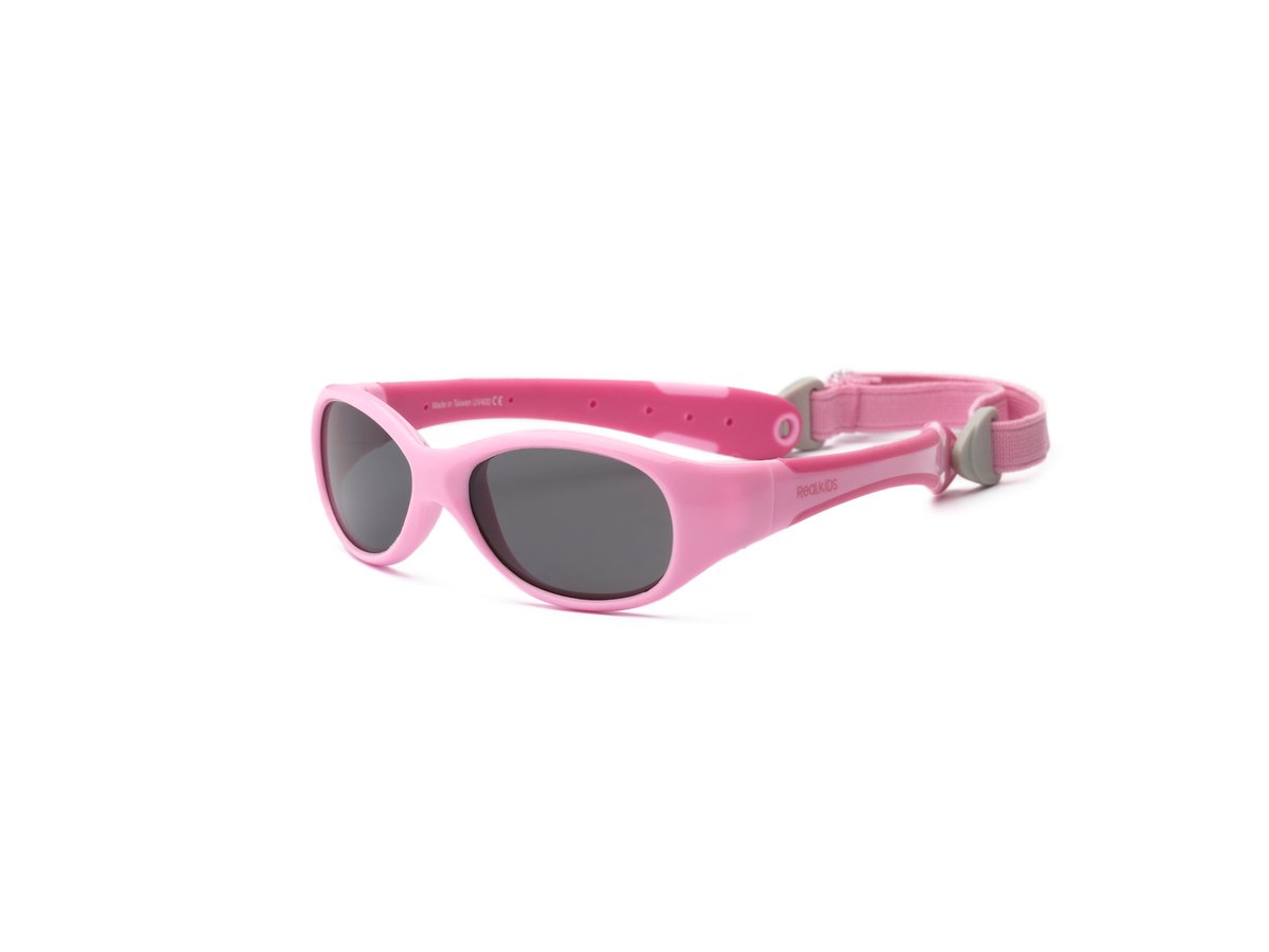 Real Kids Shades UV zonnebril Baby Explorer - Roze/Felroze - Maat Onesize