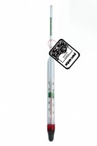 Aqua-Loui®- Zoutmeter & Thermometer - Aquariumthermometer & Zoutdobber - Geschikt voor Aquarium, Koelkast, Zwembad, ect - 0-40 Graden - 20 centimeter Lang
