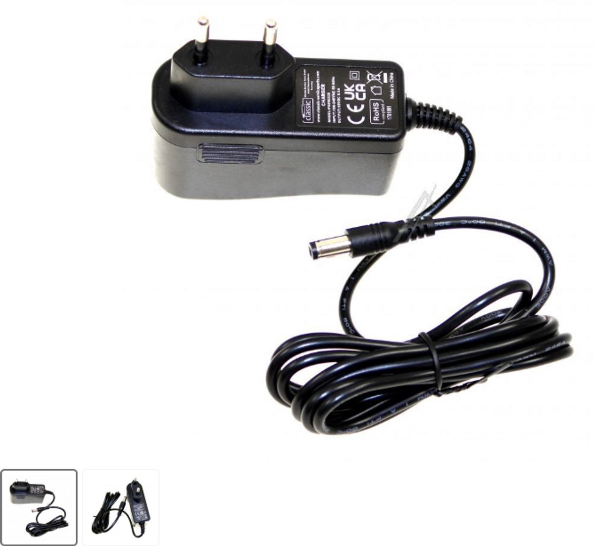 Bosch / Siemens alternatieve adapter CLASSIC 18, 5v-0, 5a accu steelstofzuiger, E-nr. READYYY SERIE 2144V