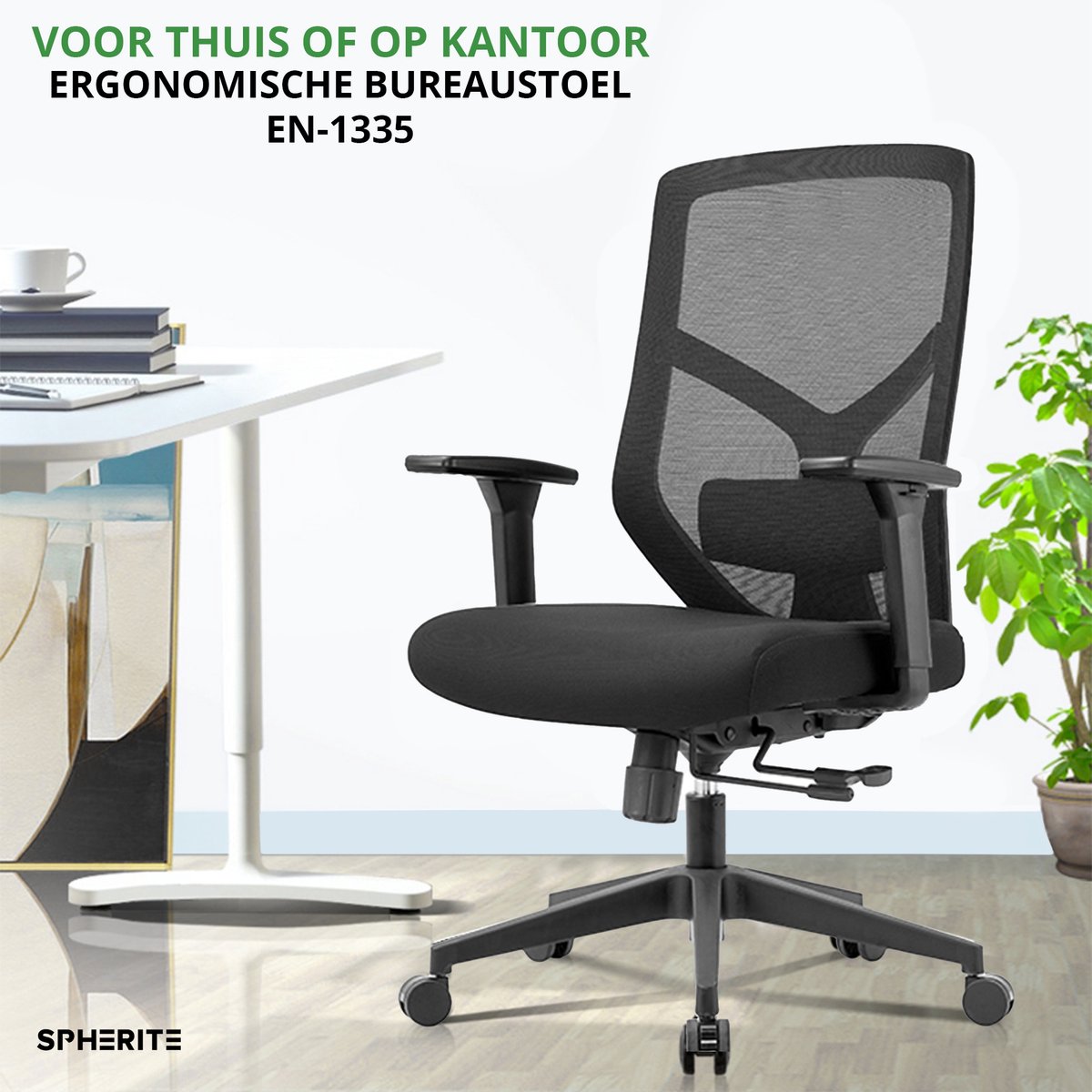 Spherite Compact Pro Ergonomische Bureaustoel NEN1335 thumbnail 2