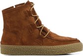 Cashott Vrouwen Enkellaarsjes -  18110 - Cognac - Maat 42