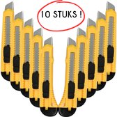 S4D® - Stanleymessen - Afbreekmes - Snijmes - Werkmes - Breekmes - 18 MM - Set 10 STUKS !