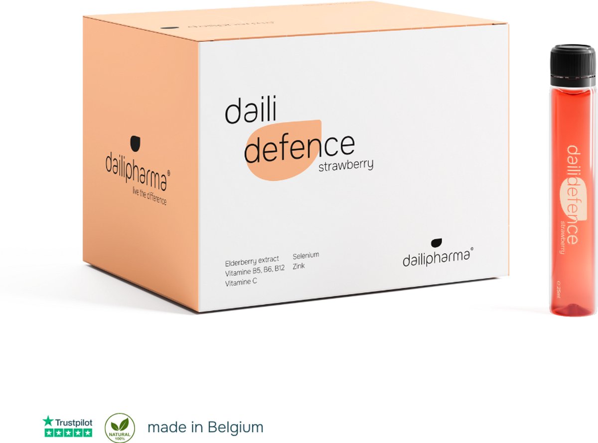 Goedkoopste Dailipharma Daili Defence - Vloeibaar Voedingssupplement - Immuniteit Boost - Natuurlijke Ingrediënten - Vlierbessen Extract
