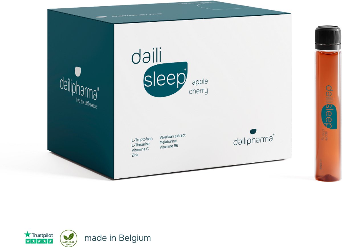 Goedkoopste Dailipharma Daili Sleep - Vloeibaar Voedingssupplement - Natuurlijke Slaaphulp - Valeriaan, L-Theanine, Melatonine - Rustgevend & De-Stress