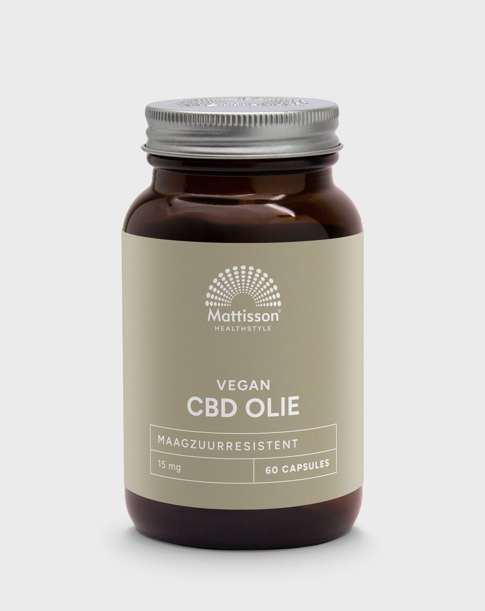 Goedkoopste Mattisson - CBD Olie 15 mg - Cannabidiol (CBD) - In Nederland Gekweekt - 60 Capsules