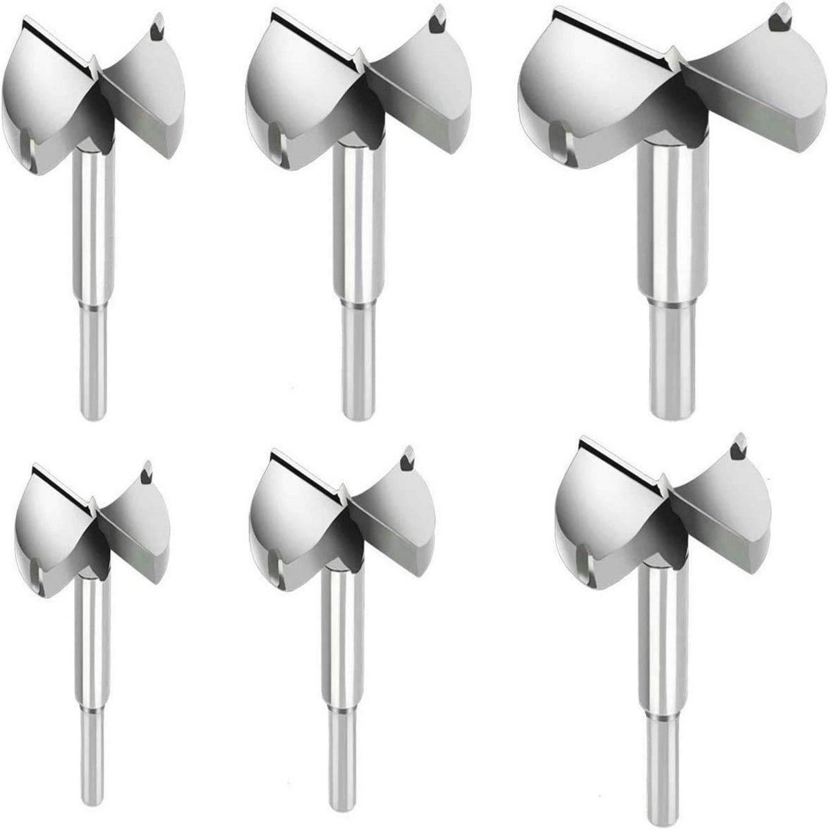 Houtboor Hardmetalen Set - 6 Stuks (15-40mm) voor Precisieboren in Hout en Kunststof