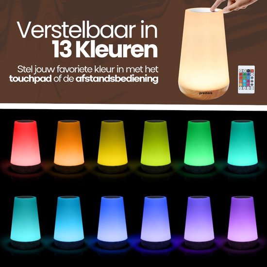 Nachtlampje Kind & Volwassene - Dimbare RGB Wake Up Light - USB LED — afbeelding 3