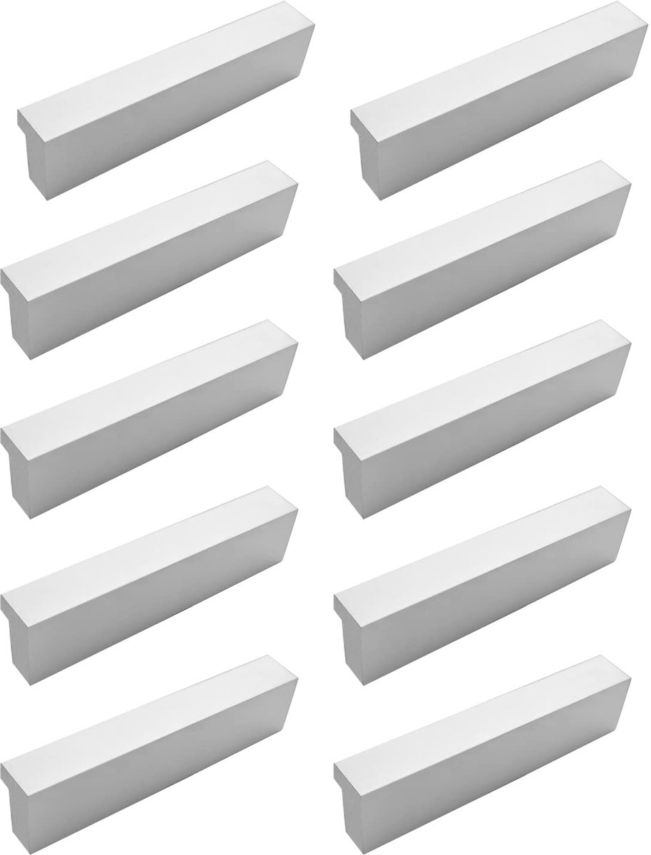Ibenzoa® 10 Aluminium Türgriff Sets met 32mm Lochnauwkeur, Voor Kasten, Schubladen en Deuren