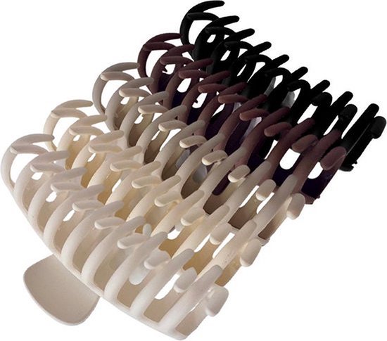 Knaak Haarklem Groot - Nude Colors - 5 stuks - Voor Dik Haar - Acrylic