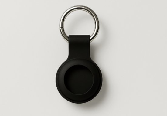 24Tracked AirTag Sleutelhanger - Android houder - Siliconen - Zwart