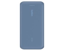 Belkin BoostCharge 20.000mAh Powerbank 30 watt met Geïntegreerde USB-C Kabel - Blauw