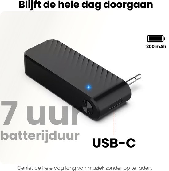 Xssive AR05 Bluetooth Receiver - Vliegtuig Adapter & Bluetooth Ontvanger Auto - Geschikt voor PS5, Nintendo Switch, Aux Jack, Koptelefoon & Oortjes van Xssive — afbeelding 4