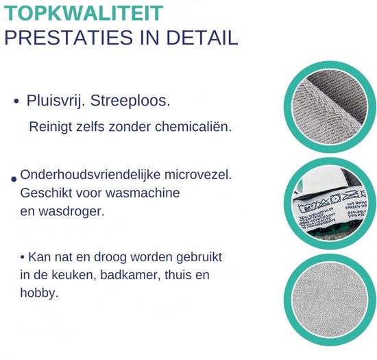 VIVOTE Microvezel glasreinigingsdoeken 51 x 70 cm, 2 stuks grote pluisvrije raamreinigingsdoeken, herbruikbare poetsdoeken voor glas, lenzen, schermen, glasdoeken, lichtgrijs