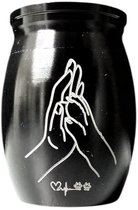 Urn hond - Mini urn - Grootte 4x3cm - Urne hond - Urn hond overleden - Urn hond pootjes - Urntjes klein - Urn voor dieren - Mini urn - Mini-urnen - Mini-urnen met kaarsje - Mini urn hond - Gedenkartikelen - Gedenksteen - Gedenksteen hond