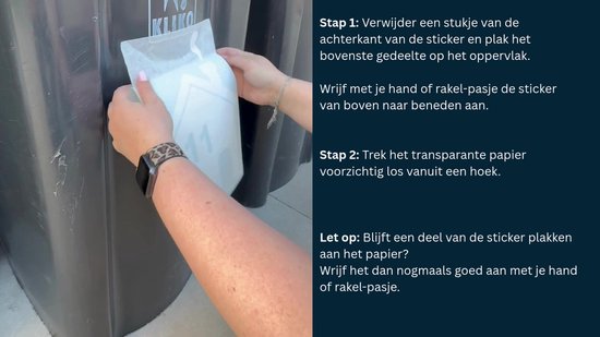 Kliko poubelle maison | Autocollant de conteneur | Avec votre eigen numéro de maison