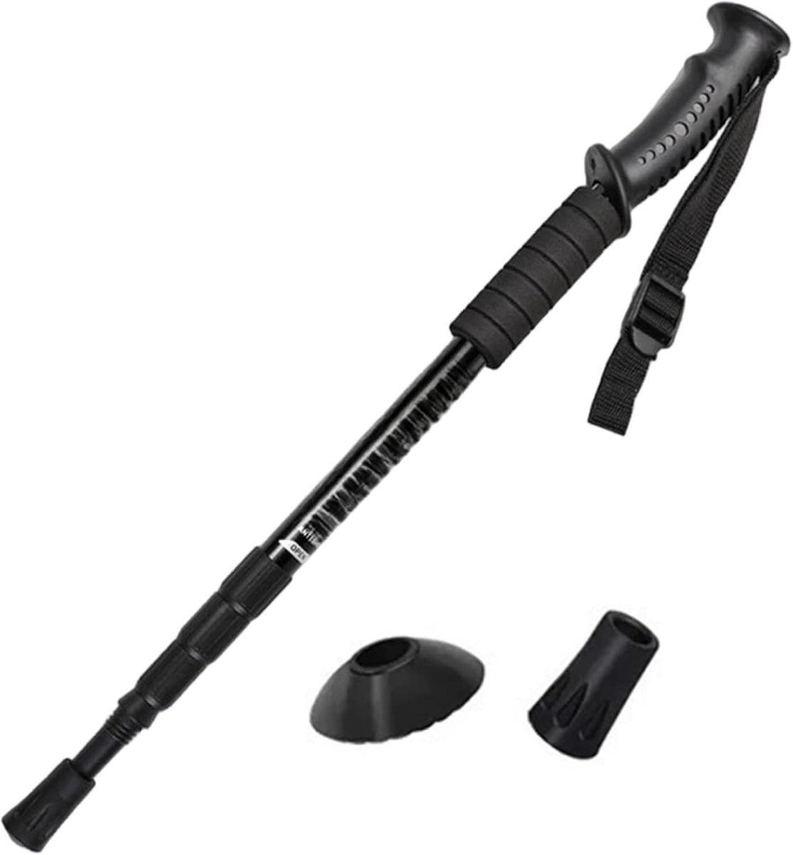 ZVD Trekkingstokken, schokbestendige telescopische trekkingstokken, lichtgewicht en antislip, stabiele en stevige trekkingstokken van aluminiumlegering voor wandelen of wandelen