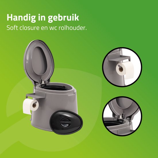 Bo-Camp - Draagbaar toilet - 7 Liter van Bo-Camp — afbeelding 4