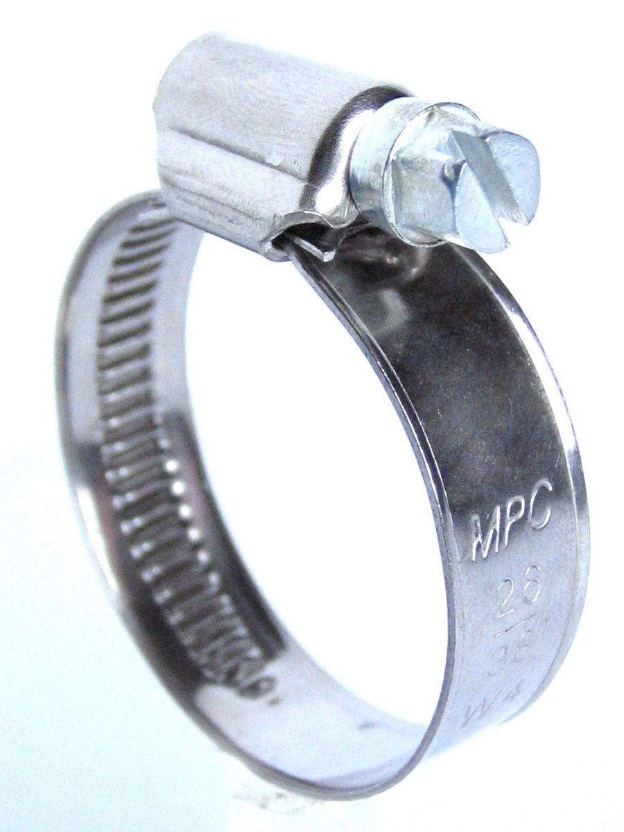 Marine Power Clamps, RVS slangklem, 50-65 mm, prijs / verkoop per 10 st.