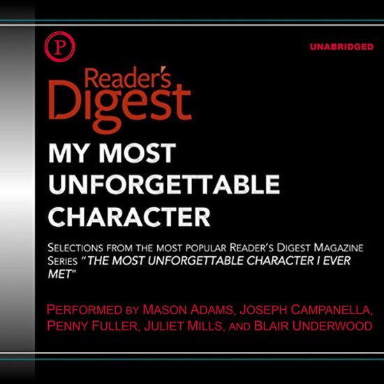 My Most Unforgettable Character - cover