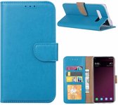 Ntech Portemonnee Hoesje Geschikt Voor Samsung Galaxy S10 Plus - Blauw